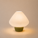 ABAJUR DE MESA LOTUS COM LAMPADA LED BIVOLT E27 LUMINÁRIA MODERNA
