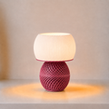 ABAJUR DE MESA RAVENA COM LAMPADA LED BIVOLT E27 LUMINÁRIA MODERNA