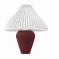 Abajur de Mesa Vitta Sino vermelho marsala – fundo branco
