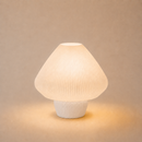 ABAJUR DE MESA LOTUS COM LAMPADA LED BIVOLT E27 LUMINÁRIA MODERNA