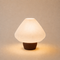 ABAJUR DE MESA LOTUS COM LAMPADA LED BIVOLT E27 LUMINÁRIA MODERNA