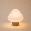 ABAJUR DE MESA LOTUS COM LAMPADA LED BIVOLT E27 LUMINÁRIA MODERNA