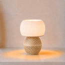 ABAJUR DE MESA RAVENA COM LAMPADA LED BIVOLT E27 LUMINÁRIA MODERNA