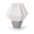 Abajur de Mesa Hexagonal com Lâmpada LED Bivolt