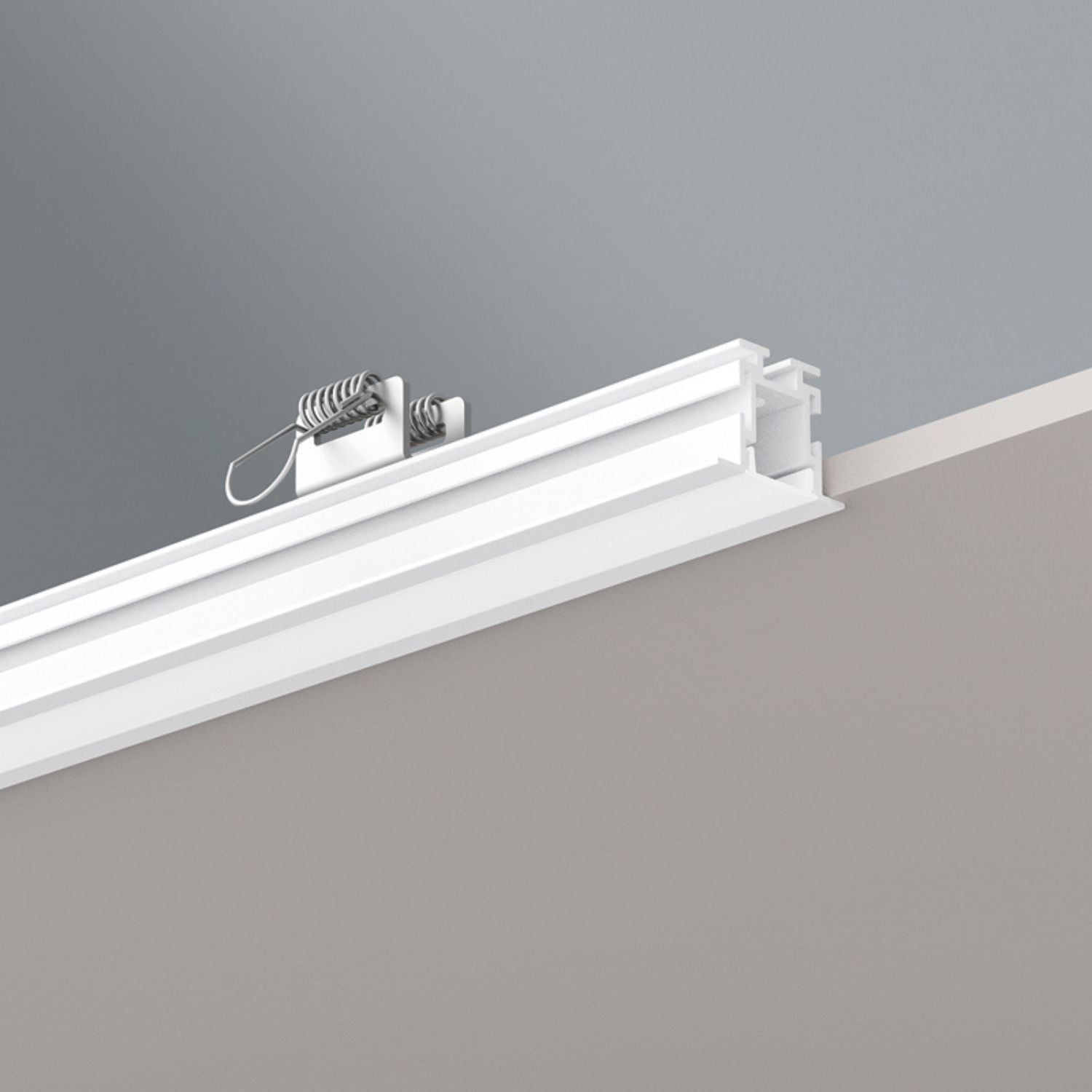 Perfil Linear Embutir  Simple Way LED Gesso W15EP Interlight
