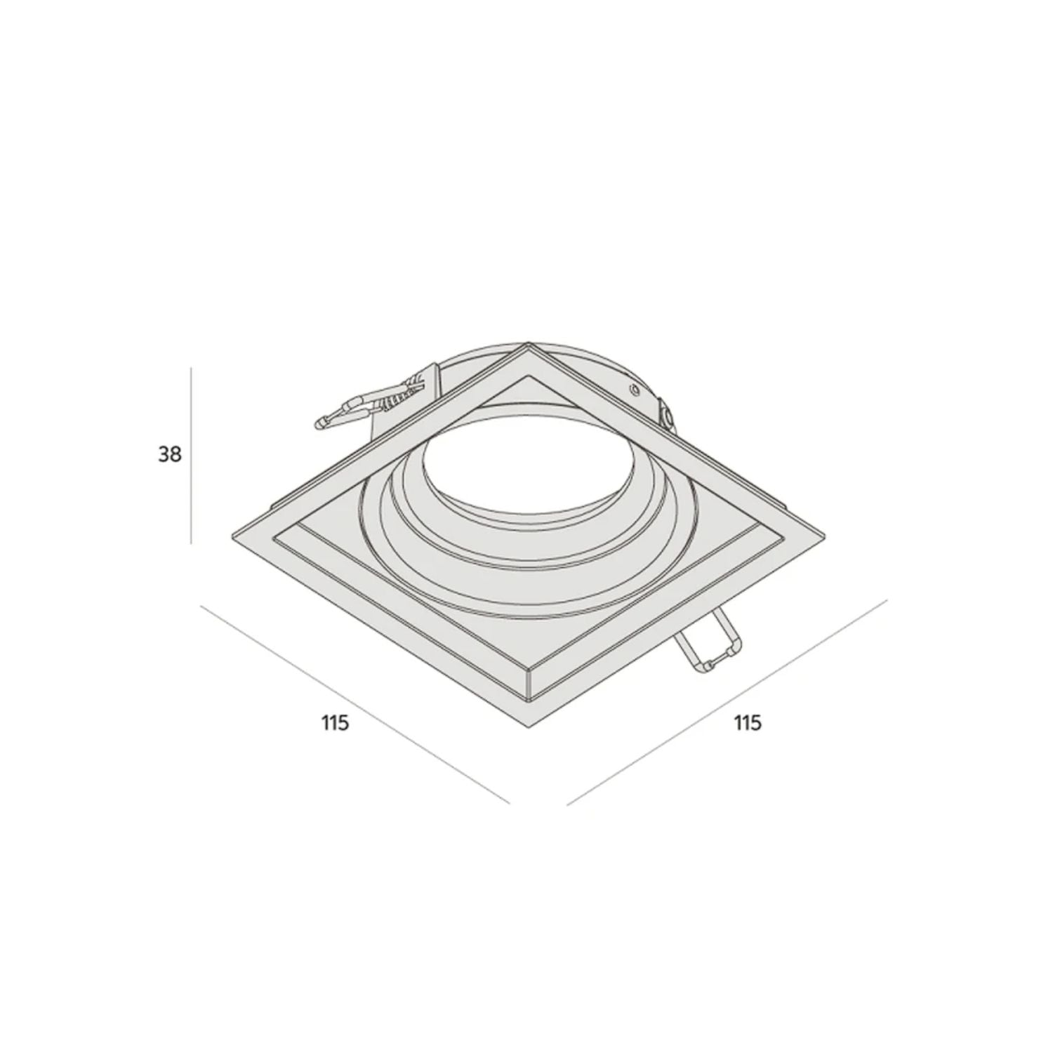 Spot Embutir Recuado Orientável AR 70  - Interlight 4703