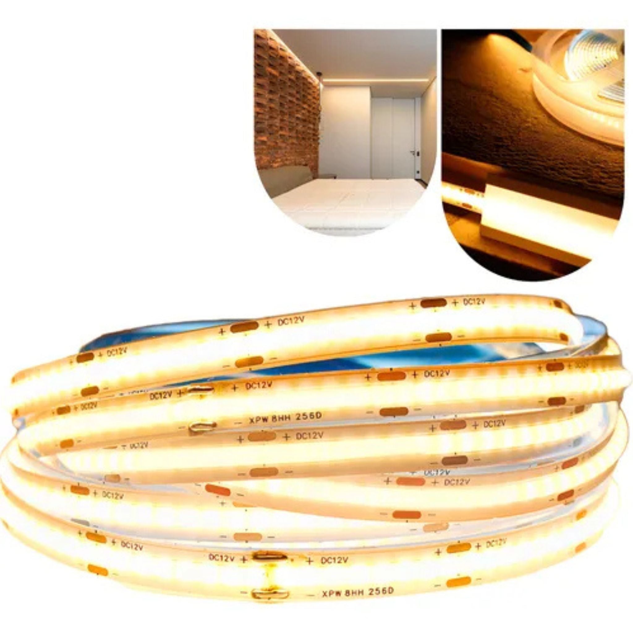 Fita LED COB 12V 320 LEDs/m  8W IRC>90 – Opus