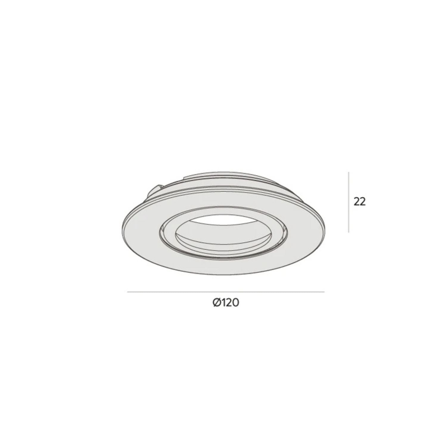 Spot Embutir Orientável Face Plana AR 70  - Interlight 0089