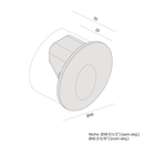 BALIZADOR DE PAREDE ARC LED 0,75W 2700K 65LM 40° IP65 BIVOLT INTERLIGHT