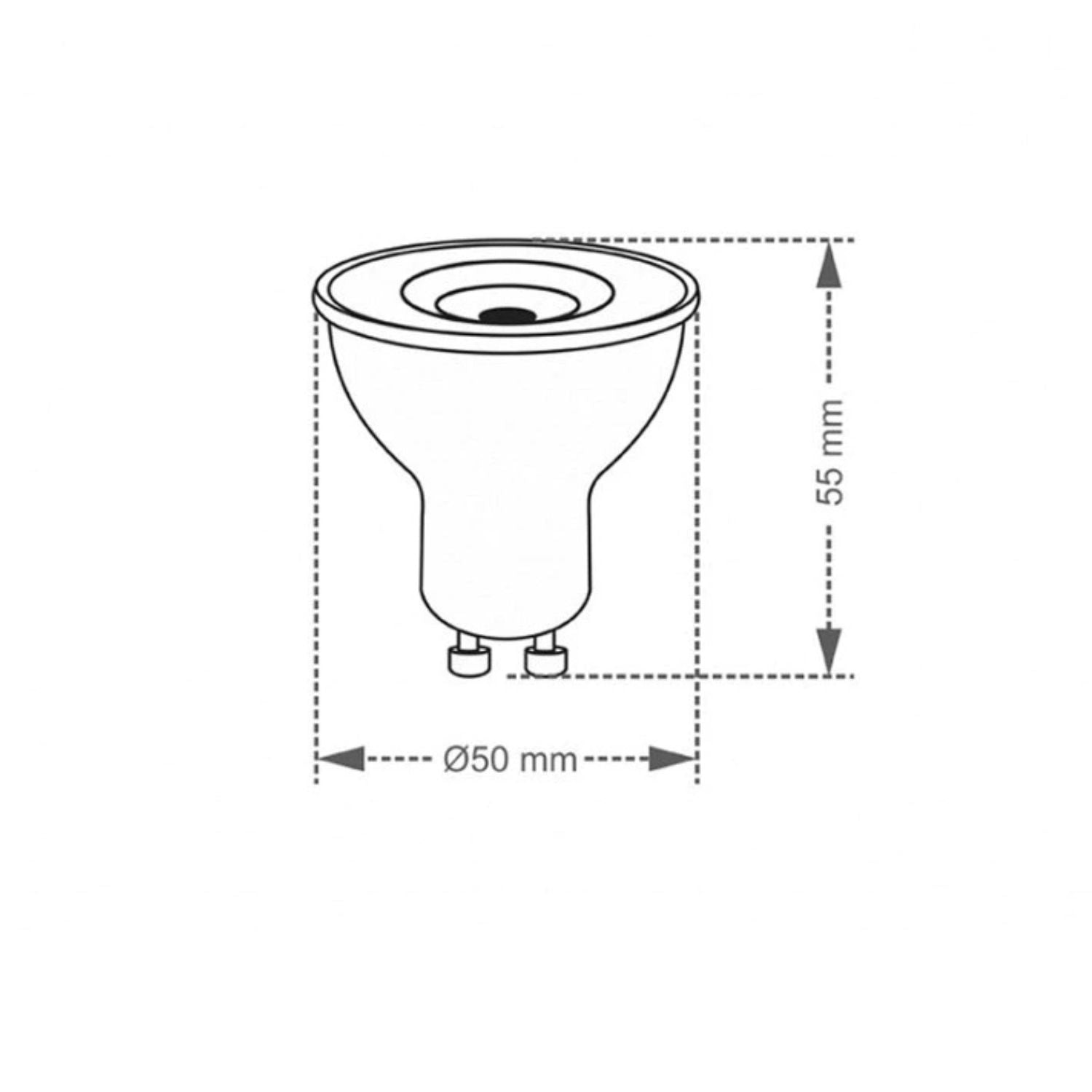 Lâmpada LED Dicroica MR16 4,9W GU10 - Taschibra