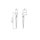 Finco de Jardim Quadrado Recuado LED 5W 3000K - Stella