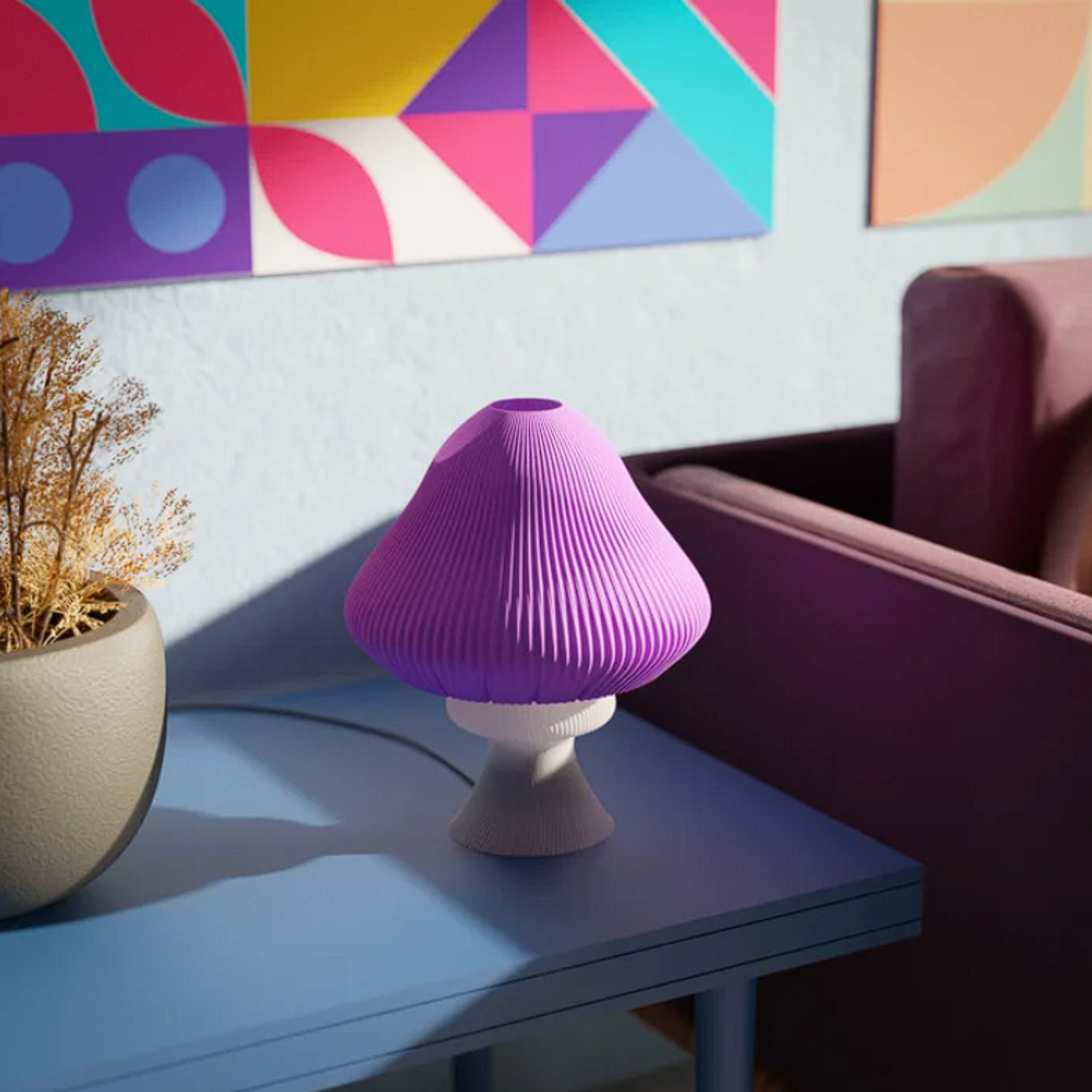ABAJUR DE MESA SOLARE COM LAMPADA LED BIVOLT E27 LUMINÁRIA MODERNA