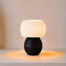 ABAJUR DE MESA RAVENA COM LAMPADA LED BIVOLT E27 LUMINÁRIA MODERNA