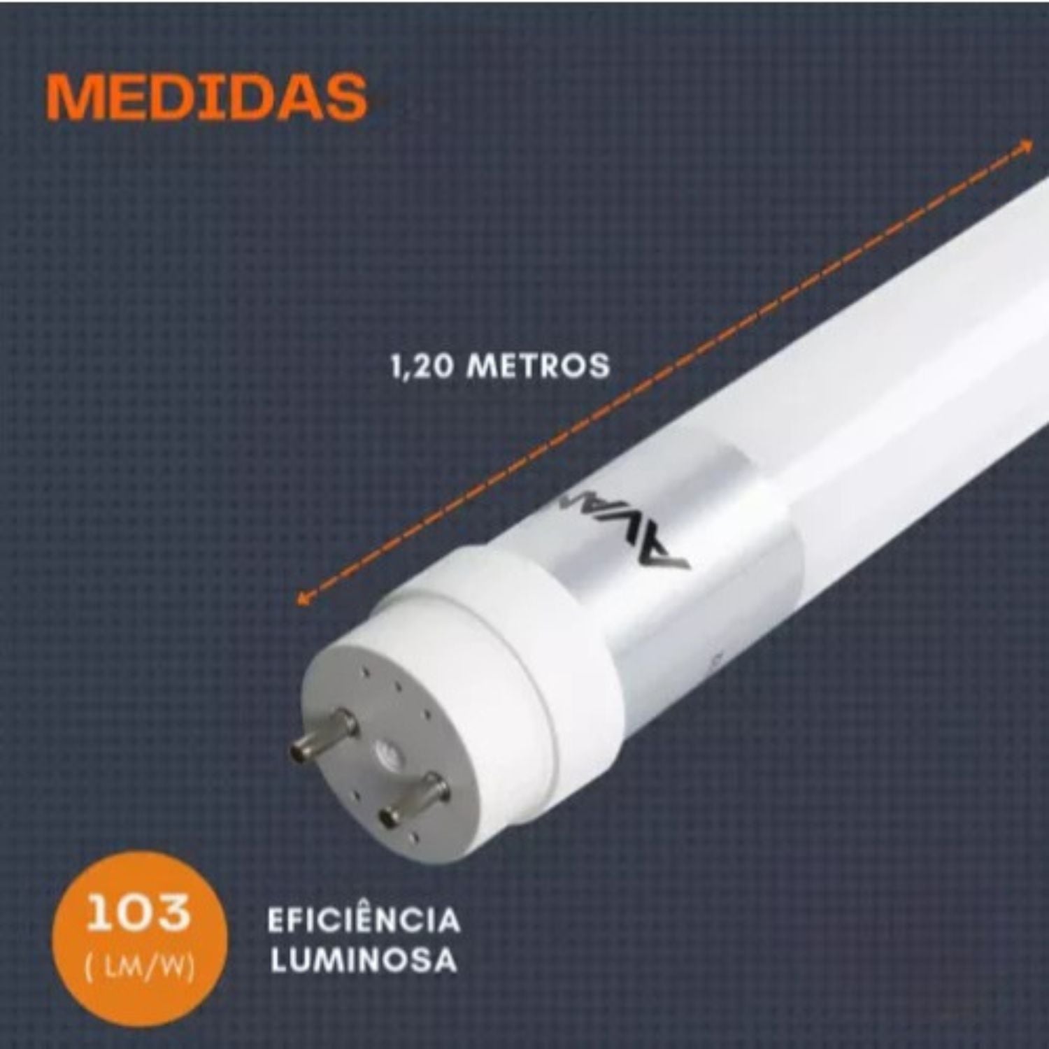 Lâmpada Tubular LED T8 18W 1,20M - Avant