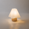 ABAJUR DE MESA AYLA COM LAMPADA LED BIVOLT E27 LUMINÁRIA MODERNA