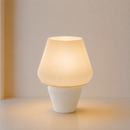 ABAJUR DE MESA AURA COM LAMPADA LED BIVOLT E27 LUMINÁRIA MODERNA