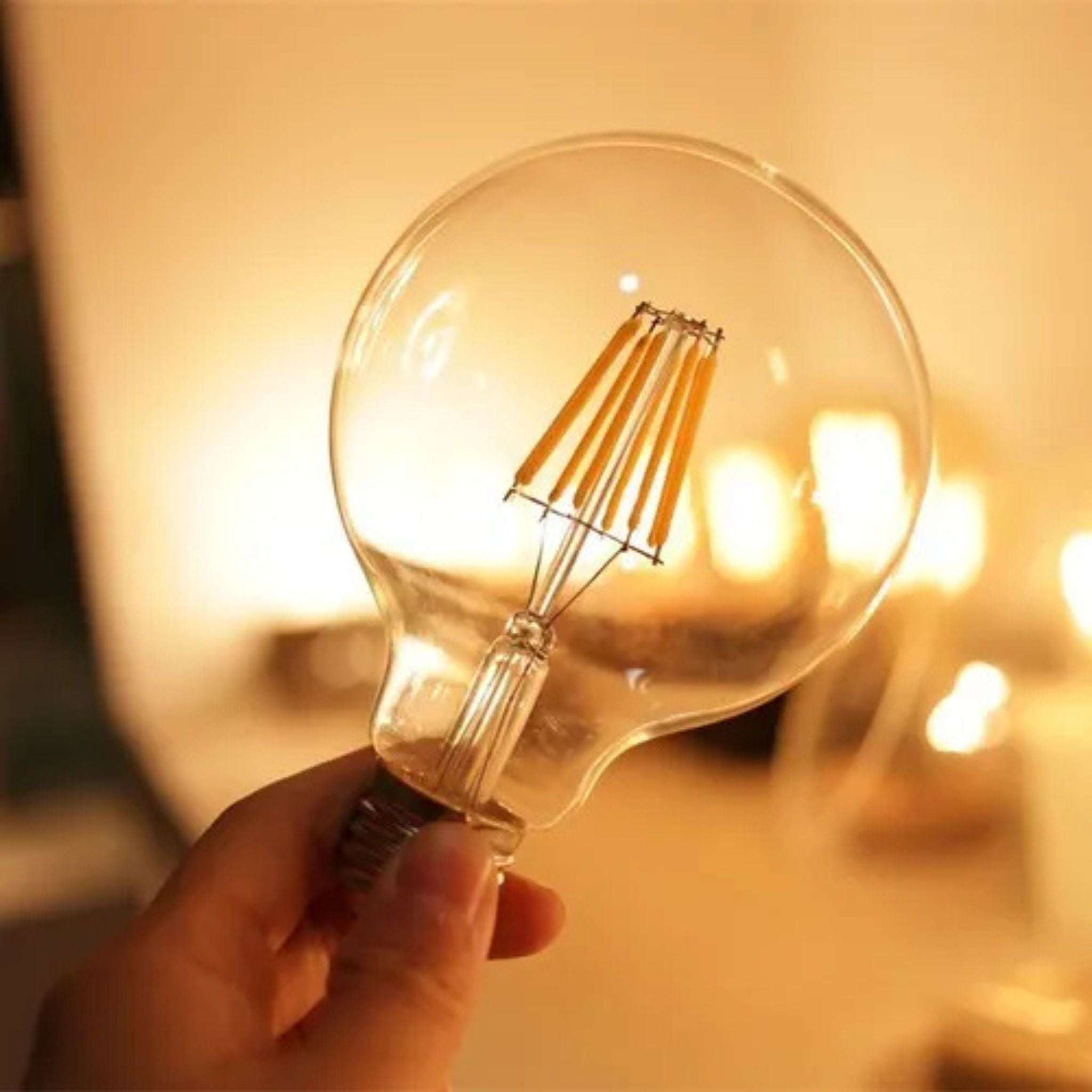 Lâmpada LED G95 Filamento Âmbar Vintage 4W (Eq. 40W) – Opus