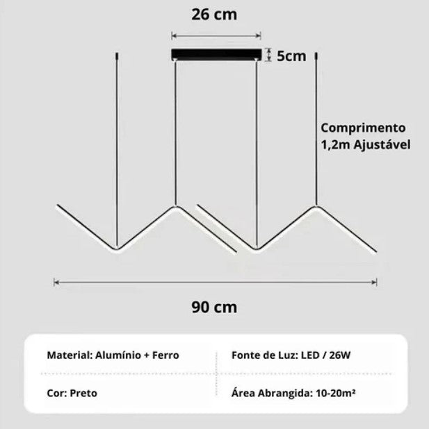 Pendente Wave Line