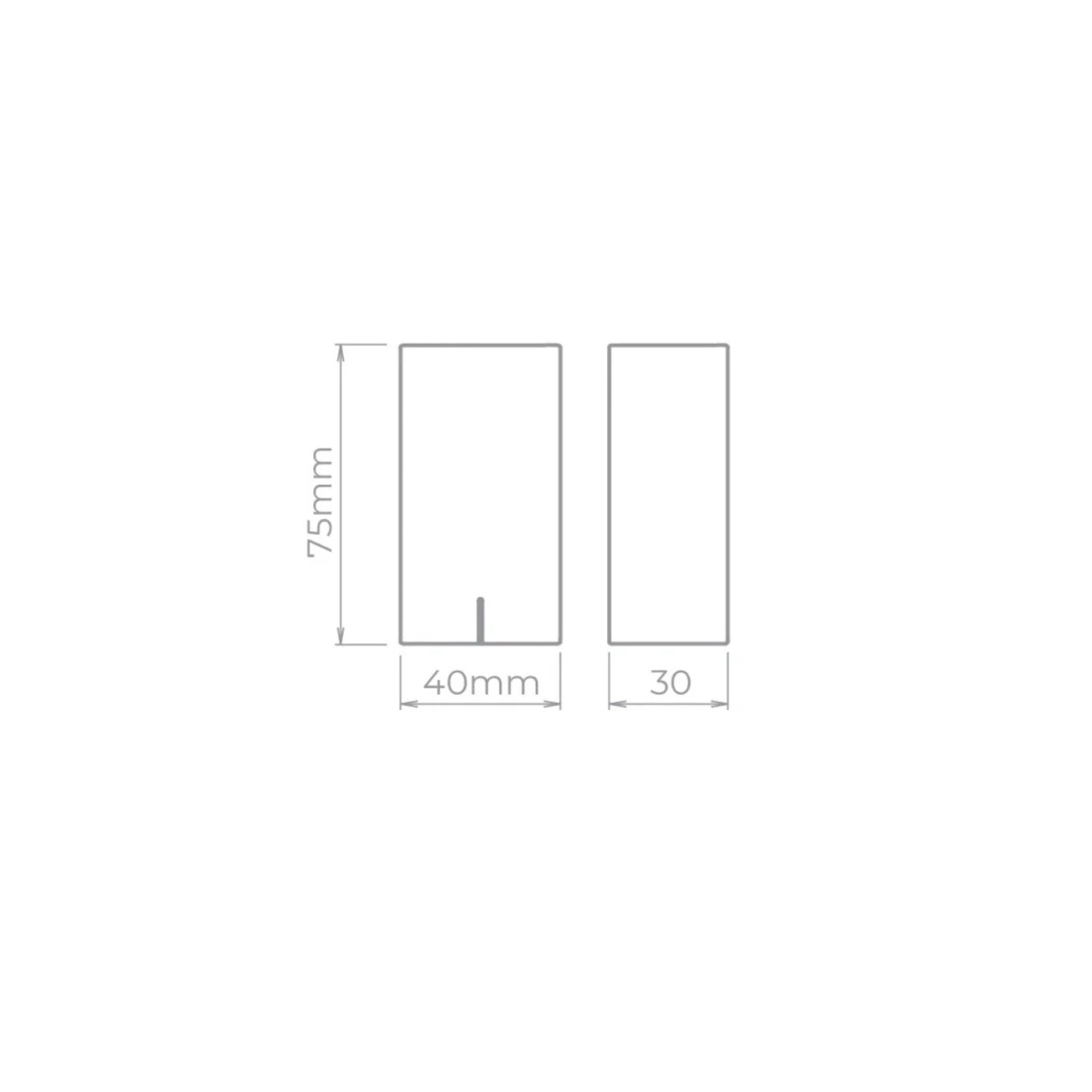 Balizador Led De Sobrepor 3w 5° 3000k Ip65 Risk - Stella
