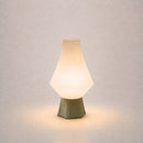 ABAJUR DE MESA CELESTE COM LAMPADA LED BIVOLT E27 LUMINÁRIA MODERNA