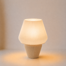 ABAJUR DE MESA AURA COM LAMPADA LED BIVOLT E27 LUMINÁRIA MODERNA