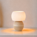 ABAJUR DE MESA RAVENA COM LAMPADA LED BIVOLT E27 LUMINÁRIA MODERNA