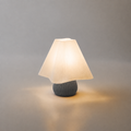 ABAJUR DE MESA AYLA COM LAMPADA LED BIVOLT E27 LUMINÁRIA MODERNA