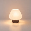 Abajur de Mesa Lumera Cogumelo Mini marrom – aceso