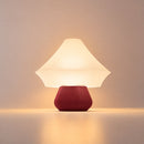 Abajur de Mesa Nexa Pagode vermelho marsala – aceso