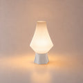 Abajur de Mesa Celeste Alongado branco – aceso