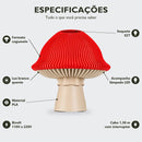 Especificações: soquete E27, lâmpada LED inclusa, luz branco quente, bivolt e cabo de 1,30 m com interruptor