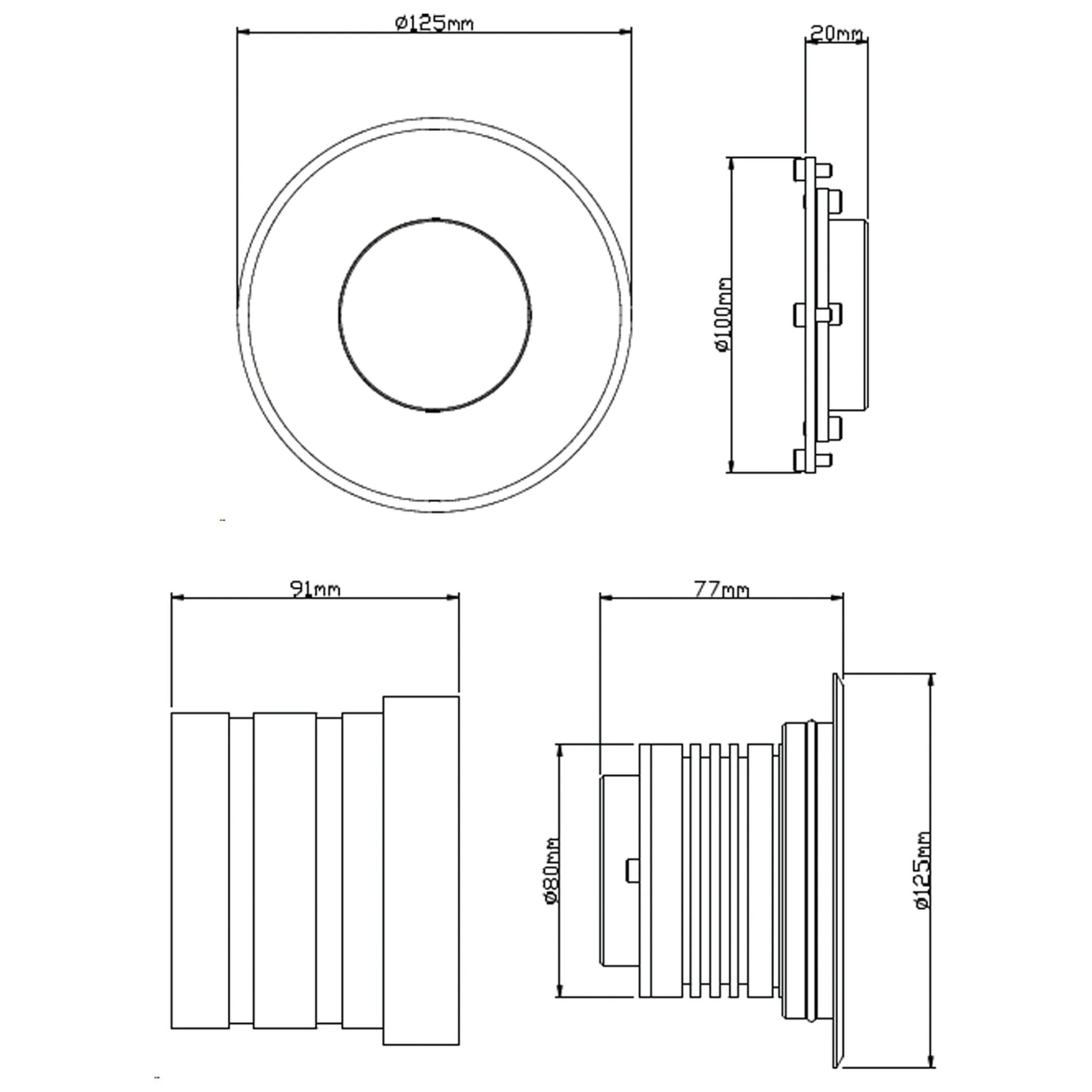Luminária Subaquática SWE-50 INX – 12W | IRC 90 | IP68