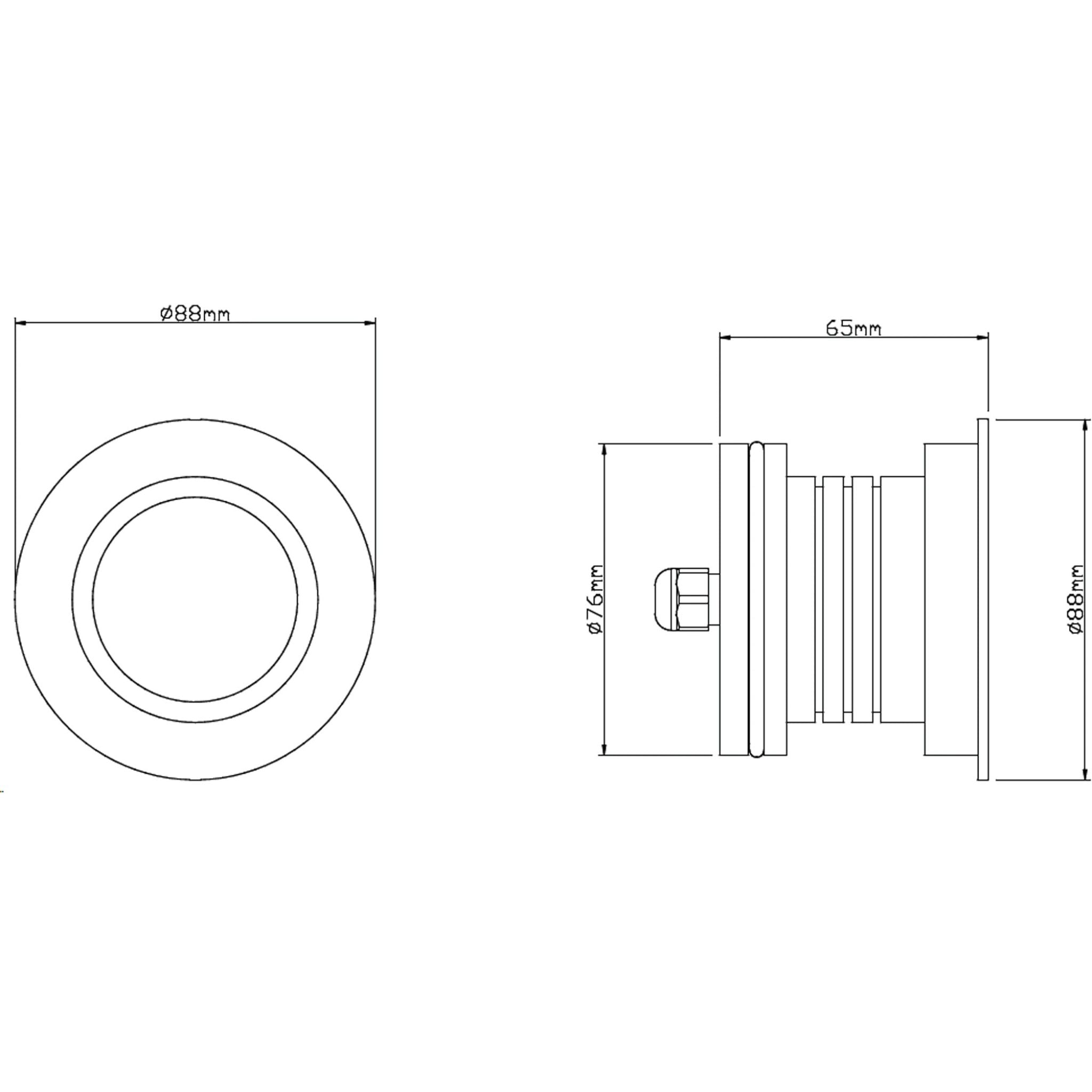 Luminária Subaquática PLD12 – 12W | IRC 90 | IP68