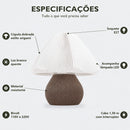 Abajur de Mesa Alba Origami com Lâmpada LED Bivolt