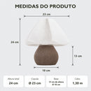Abajur de Mesa Alba Origami com Lâmpada LED Bivolt