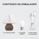Abajur de Mesa Alba Origami com Lâmpada LED Bivolt