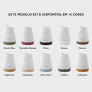 Abajur de mesa disponível em 10 cores de base: verde oliva, vermelho marsala, preto, branco, marrom, capuccino, caucasiano, cinza claro, grafite e caramelo