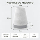 Abajur de Mesa Texturizado com Lâmpada LED Bivolt