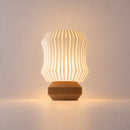 Abajur de Mesa Lamelado com Lâmpada LED Bivolt