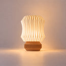Abajur de Mesa Lamelado com Lâmpada LED Bivolt
