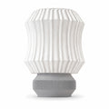 Abajur de Mesa Lamelado com Lâmpada LED Bivolt