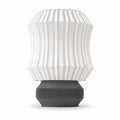 Abajur de Mesa Lamelado com Lâmpada LED Bivolt