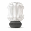 Abajur de Mesa Lamelado com Lâmpada LED Bivolt