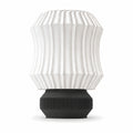 Abajur de Mesa Lamelado com Lâmpada LED Bivolt