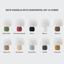 Abajur de mesa disponível em 10 cores de base: verde oliva, vermelho marsala, preto, branco, marrom, capuccino, caucasiano, cinza claro, grafite e caramelo