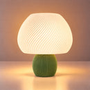 Abajur de Mesa Cogumelo Espiral com Lâmpada LED Bivolt