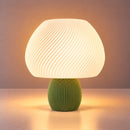 Abajur de Mesa Cogumelo Espiral com Lâmpada LED Bivolt