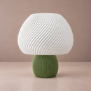 Abajur de Mesa Cogumelo Espiral com Lâmpada LED Bivolt