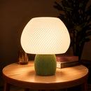 Abajur de Mesa Cogumelo Espiral com Lâmpada LED Bivolt