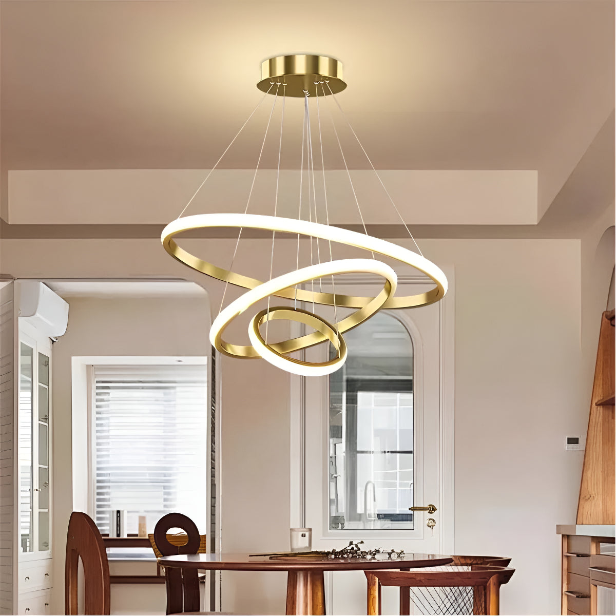 Pendente com 3 Cores de Luz